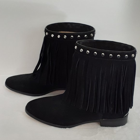 Michael Kors Billy Suede Studded Fringed Bootie - NWOB - Picture 10 of 13